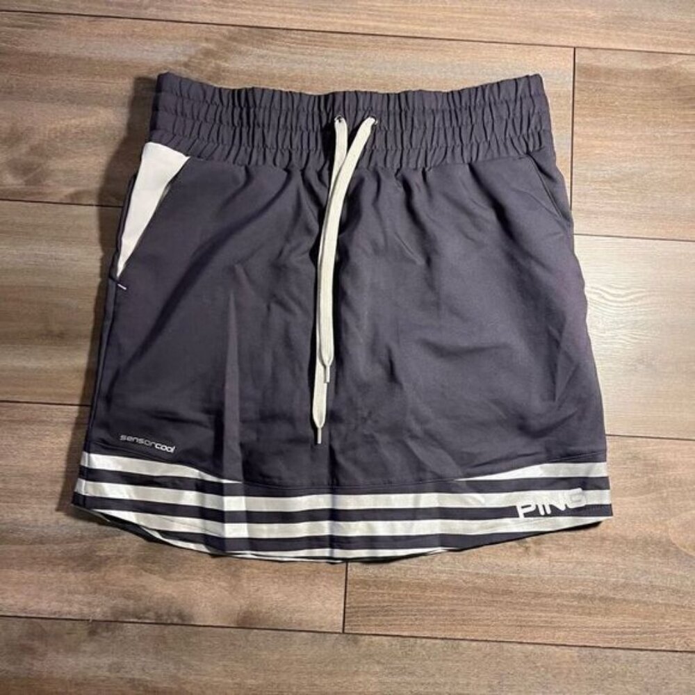 PING Women's Golf Skort S Gray White SensorCool‎ Athletic Skirt Bin B-17